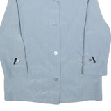 SUMMER REFLECTIONS Womens Blue Button Jacket UK 12 Polyester Blend Plain Elegant