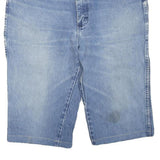 WRANGLER Womens Shorts Blue Denim Casual M W34 Cotton Blend Relaxed Fit