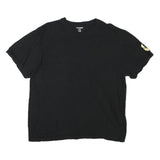TRUE RELIGION Mens Black L T-Shirt Short Sleeve Crew Neck Logo Sleeve