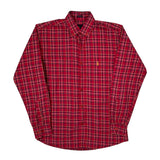 Ralph Lauren Checked Shirt - Medium Red Cotton