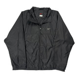 Nike Windbreaker - Large Black Polyester