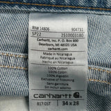 Carhartt Jeans - 32W 28L Blue Cotton