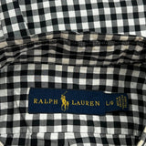 Ralph Lauren Checked Shirt - Large Black & White Cotton
