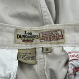 Lee Cargo Cargo Shorts - 36W 10L Beige Cotton