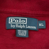 Polo By Ralph Lauren 1/4 Zip - XL Red Cotton