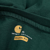 Carhartt Henley T-Shirt - XL Green Cotton