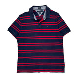 Tommy Hilfiger Striped Polo Shirt - XL Navy Cotton