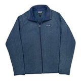 Patagonia Fleece Jacket - Large Blue Polyester