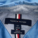 Tommy Hilfiger Slim Fit Shirt - Small Blue Cotton