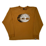 Timberland Graphic Long Sleeve T-Shirt - Large Brown Cotton
