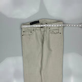 Armani Exchange Skinny Jeans - 33W 32L Beige Cotton Blend