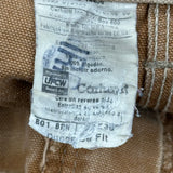 Carhartt Double Knee Carpenter Trousers - 32W 30L Brown Cotton
