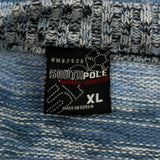 Vintage Southpole Striped Jumper - XL Blue Acrylic