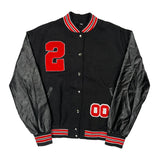Unbranded Varsity Jacket - Large Black Polyester