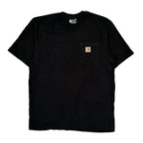 Carhartt T-Shirt - Medium Black Cotton