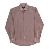 Boss Striped Shirt - Large Red Cotton