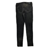 Made In Usa True Religion Skinny Jeans - 29W UK 8 Black Cotton Blend
