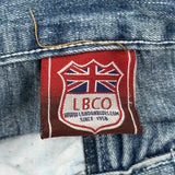 London Blues Denim Shorts - 32W 9L Blue Cotton