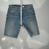 Levis Denim Shorts - 30W 10L Blue Denim