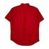 Levis Slim Fit Short Sleeve Shirt - XL Red Cotton