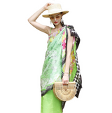 Anyyou 100% Mulberry Silk Emerald Green Scarf Women Luxury Long Shawl – Beach Wear, Swimwear Cover Up, Pashmina Foulard Fashion Accessory