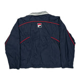 Fila Windbreaker - Large Navy Nylon