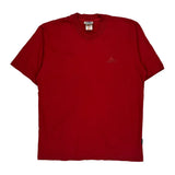 Vintage Adidas T-Shirt - Medium Red Cotton