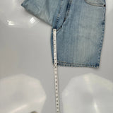 Levis Denim Shorts - 36W 10L Light Wash Cotton
