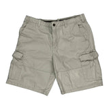 Timberland Cargo Shorts - 36W 11L White Cotton