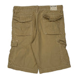 True Religion Cargo Shorts - 36W 12L Khaki Cotton