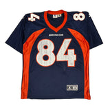 Broncos Starter #84 Sharpe Football Jersey - Large Navy Polyester