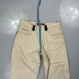 Hip Hop Five Star Carpenter Trousers - 36W 26L Cream Cotton