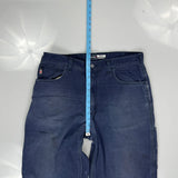 Carhartt Double Knee Carpenter Trousers - 36W 32L Blue Cotton Blend