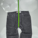 569 Loose Straight Levis Jeans - 38W 28L Gray Cotton Blend