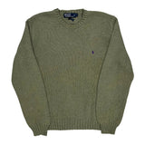 Polo By Ralph Lauren Sweater - Large Green Cotton