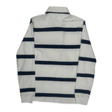 Polo By Ralph Lauren Striped Rugby Shirt - Small Navy Cotton