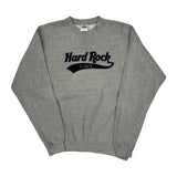 New York Hard Rock Cafe Graphic Sweatshirt - Large Gray Cotton