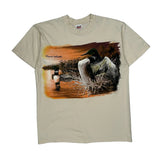 Wisconsin Northwoods Anvil Single Stitch T-Shirt - Large Cream Cotton
