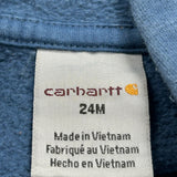 Age 2 Carhartt Hoodie - 3XS Blue Cotton