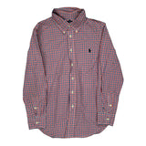 Age 10-12 Ralph Lauren Checked Shirt - Medium Blue Cotton