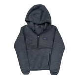 Patagonia 1/4 Zip Fleece - Small Gray Polyester
