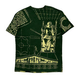 Anvil Graphic T-Shirt - XL Green Cotton