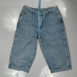 Lee Denim Shorts - 30W 14L Light Wash Denim