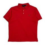 Polo By Ralph Lauren Slim Fit Polo Shirt - Medium Red Cotton