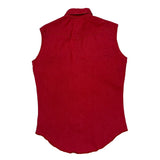 Wrangler Denim Shirt - Large Red Cotton