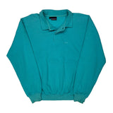 Patagonia Collared Sweatshirt - Large Blue Cotton