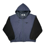 Reebok Windbreaker - Large Black Cotton