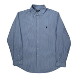 Polo By Ralph Lauren Striped Shirt - XL Blue Cotton