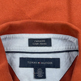 Tommy Hilfiger Polo Shirt - Large Red Cotton