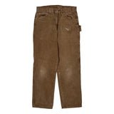 Dickies Carpenter Trousers - 30W 31L Brown Cotton